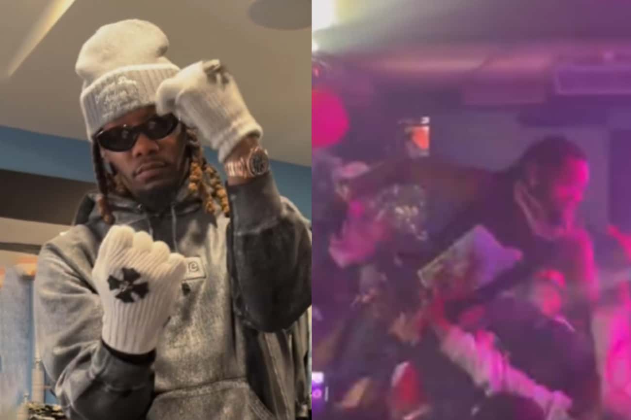 Offset's Money-Throwing at Starlets NY Leads to Scuffle